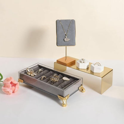 GemeShou Grey velvet necklace display stands - Image 3