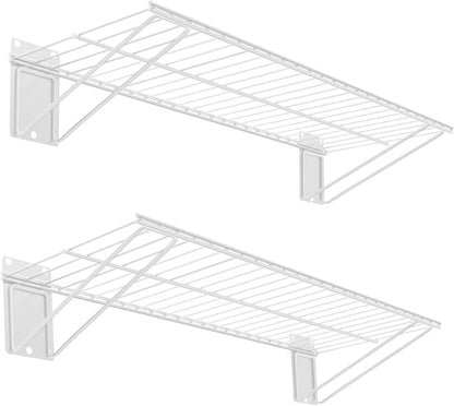 Wall Shelf 24'' x 11'' Garage Wall Mounted Storage Shelves, Heavy Duty Metal by BELLOYON