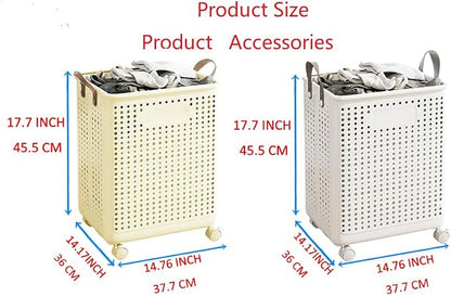 WESAPPINC Collapsible Large Laundry Hamper, Plastic Laundry Basket - Image 6