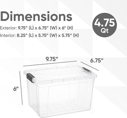 Superio Clear Storage Boxes - Image 2