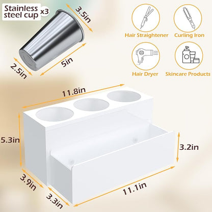 Hair Tool Organizer, Acrylic Hot Hair Styling Tool Organizer - Image 4