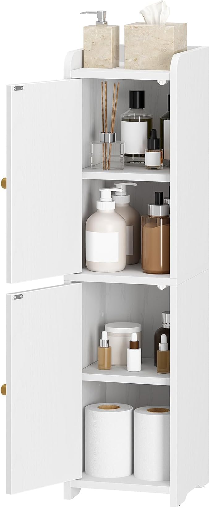 Hzuaneri Bathroom Storage Cabinet, Small Corner Floor Cabinet - Image 8