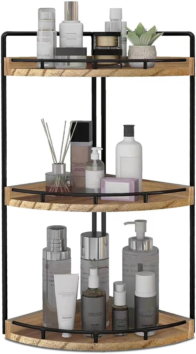 Dorhors Corner Bathroom Organizer Countertop, Vanity Counter Storage Shelf | 3 by Dorhors