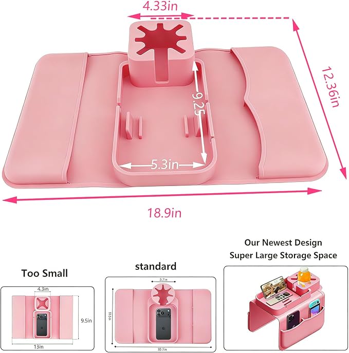 Silicone Couch Cup Holder Tray - Image 4
