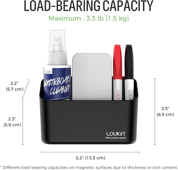 loukin Magnetic Marker Holder Set, Dry Erase Marker Holder, Dry Erase Accessory - Image 5