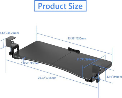 suptek Keyboard Tray Under Desk Pull Out - Image 6