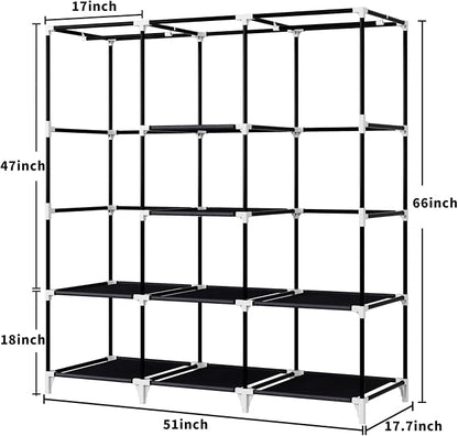 Portable Closet, 51 Inch Wardrobe Closet - Image 4