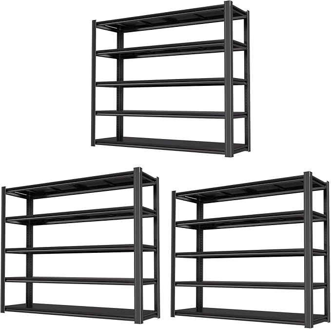72"H Garage Shelving Heavy Duty Storage Shelves 5000 LBS Adjustable Metal by LIJIUHOME