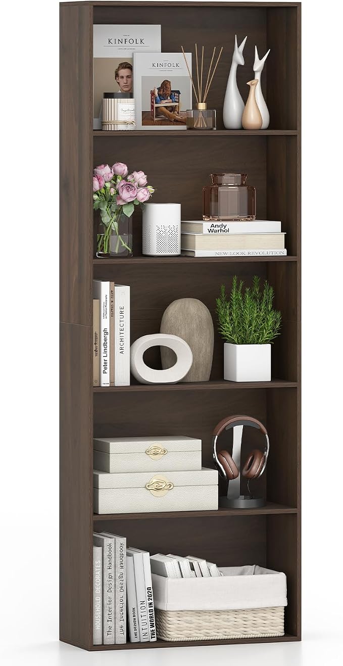 Giantex 5-Tier Bookshelf, Freestanding Bookcase by Giantex