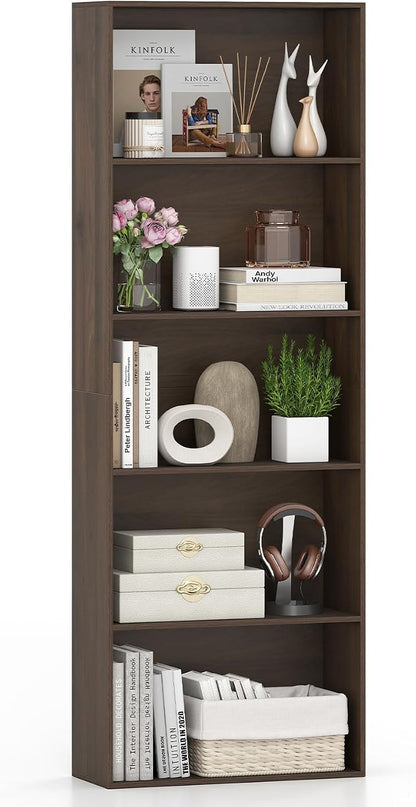 Giantex 5-Tier Bookshelf, Freestanding Bookcase by Giantex