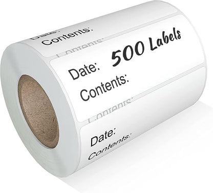 500pcs Food Labels, 1 x 3 Inch Freezer Labels Removable by Labelebal