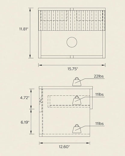Floating Nightstands Set of 4 - Image 2