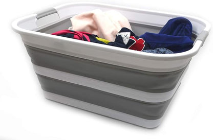 SAMMART 42L Collapsible Plastic Laundry Basket - Image 4