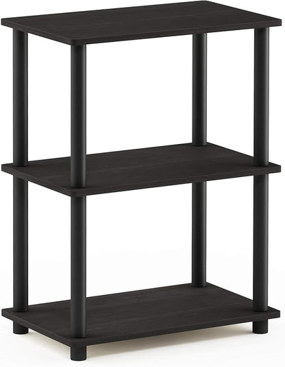 Furinno TURN-N-TUBE Storage Shelves, 3-Tier Book Shelf, Corner Shelf, Toolless - Image 4