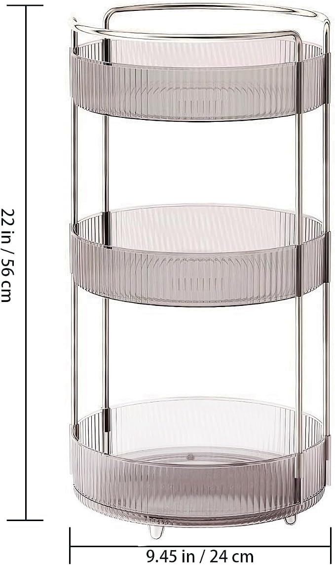 360° Rotating Makeup Organizer for Vanity, Skincare Perfume Organizers and - Image 3