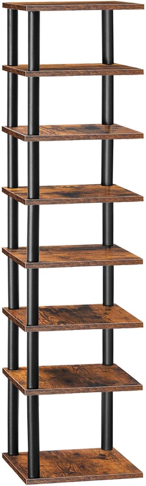 HOOBRO Vertical Shoe Rack, 8-Tier Narrow Shoe Shelf, Shoe Storage Organizer by HOOBRO