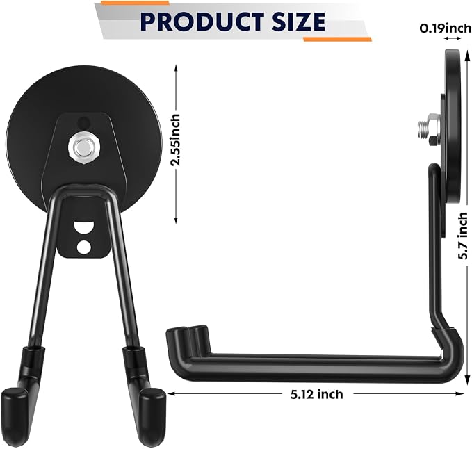 Heavy Duty Storage Magnetic Utility Hooks Large Garage Magnet Hooks - Image 5