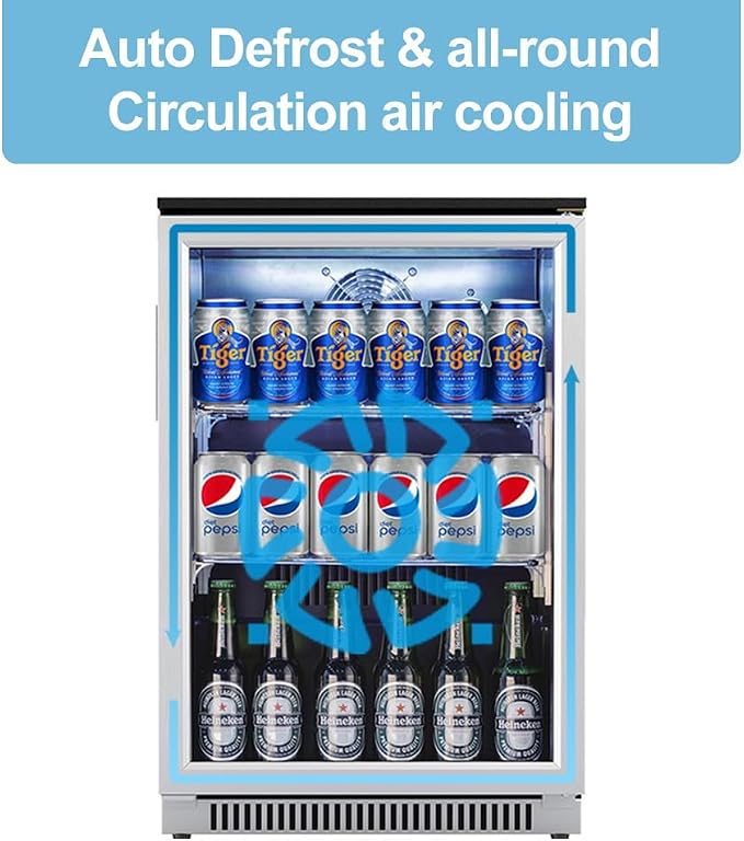 Weili 20 Inch Built in Beverage Fridge - Image 7