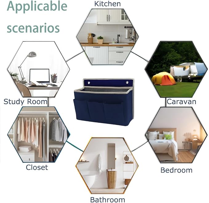 2-Pack Wall Hanging Organizer Bag/Hanging Baskets - Image 5