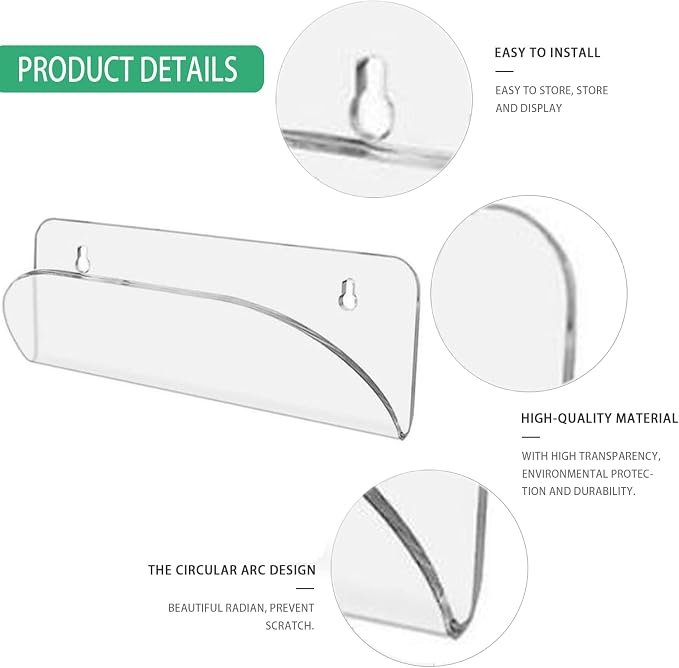 BiJun Skateboard Wall Mount Display Rack Skateboard Hanger Wall Mount Deck - Image 6
