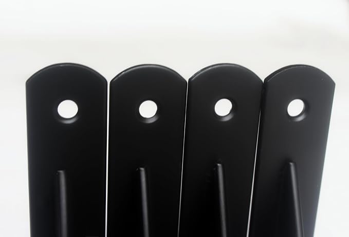 24 Pack L5 x H 3" Black Heavy Duty Shelf Brackets - Image 3