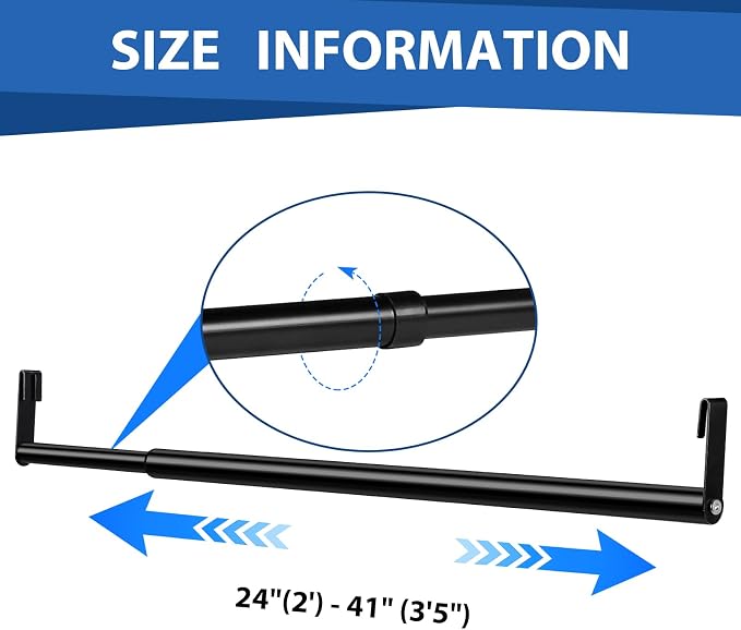 Threehoney Expandable Closet Rod - Image 2