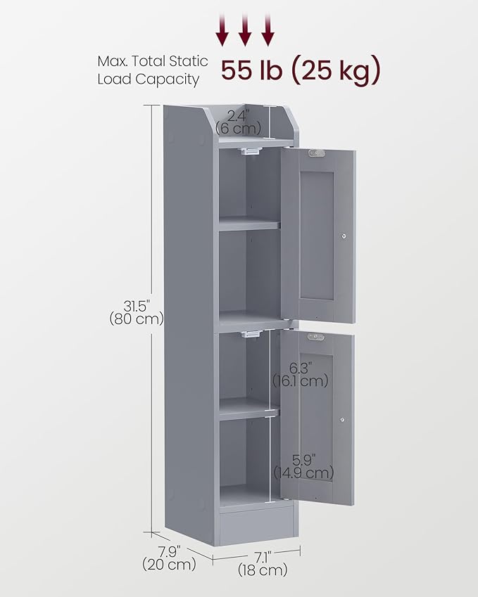 VASAGLE Storage Cabinet Slim - Image 3