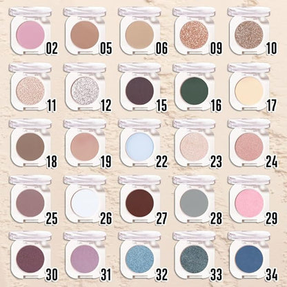 Pear White Shimmer Single Eyeshadow Makeup, Neutral Powde Eye Shadow - Image 3