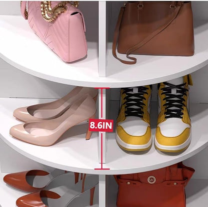 Shoe Organizer 6-Tier Spinning Shoe Rack - Image 6