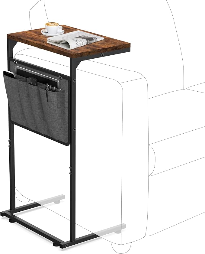 Vantic C Shaped End Table, Small Side Table by Vantic
