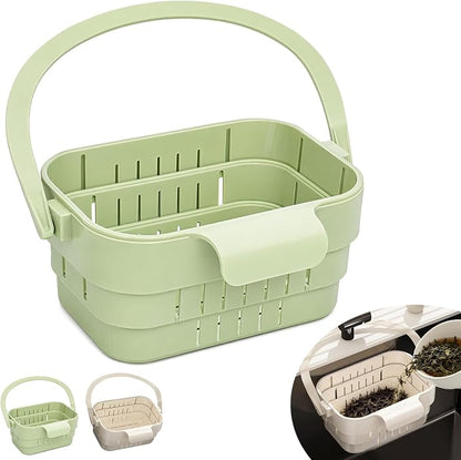 Foldable Sink Strainer Hanging Sink Drain Basket Kitchen Strainer Basket | by Webringwarmthandsimplicitytoyourhomemakedailylivingfeeljustright