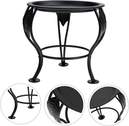 Kisangel Iron Flower Pot Holder Planter Stand, Mini Tripod Iron Art Plant Rack - Image 2
