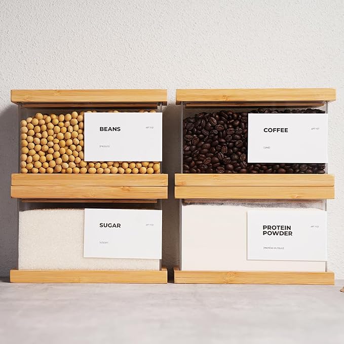 APT 1101 Bamboo Food Dispenser | Kitchen Organizers and Storage | Airtight - Image 11