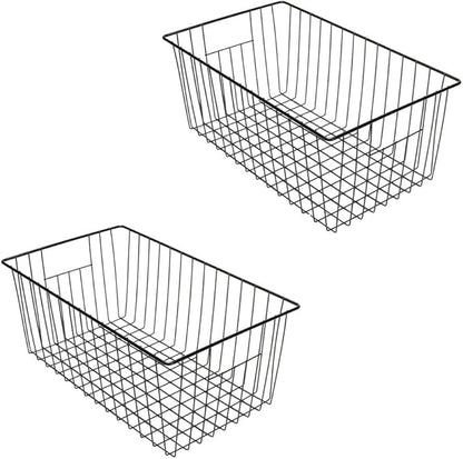 16inch Freezer Wire Storage Organizer Baskets, Household Refrigerator Bin by Y.Z.Bros