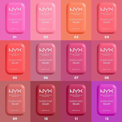 NYX PROFESSIONAL MAKEUP Buttermelt Powder Blush, Fade and Transfer-Resistant - Image 4