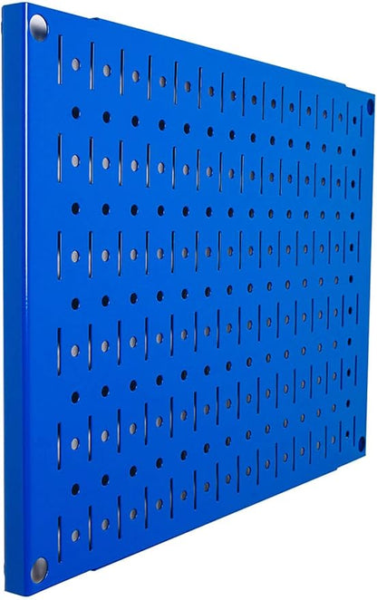Wall Control Pegboard Wall Organizer Tiles Modular Blue Metal Pegboard Tiling - Image 2