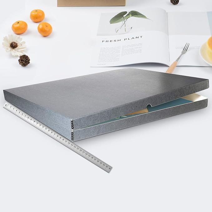 Lineco Clamshell Archival Storage Box, 23.5x30.5x1.75 Inch, Organize and Store - Image 3