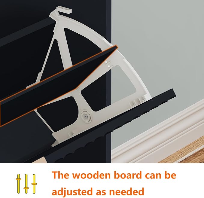 Shoe Cabinet Storage, Modern Freestanding Organizer - Image 5