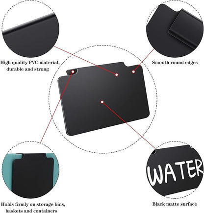34 Pcs Plastic Basket Bin Label Clip on Removable Basket Label Clip - Image 3