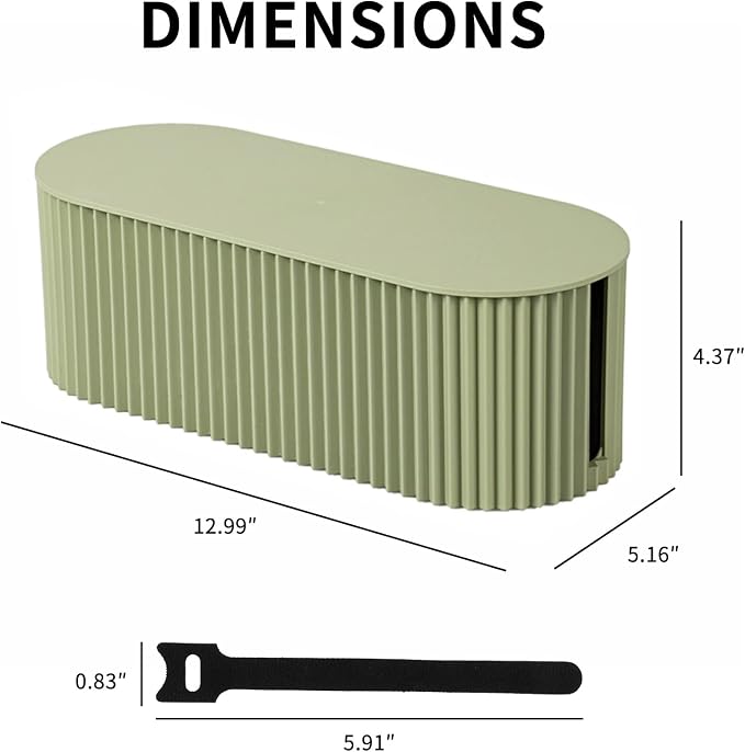 FABROK Cable Management Box, Cord Organizer Box - Image 2