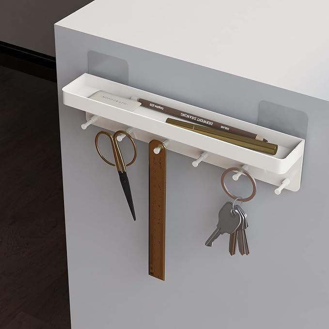 MKO Key Holder Wall Mount, Adhesive Key Hanger - Image 4