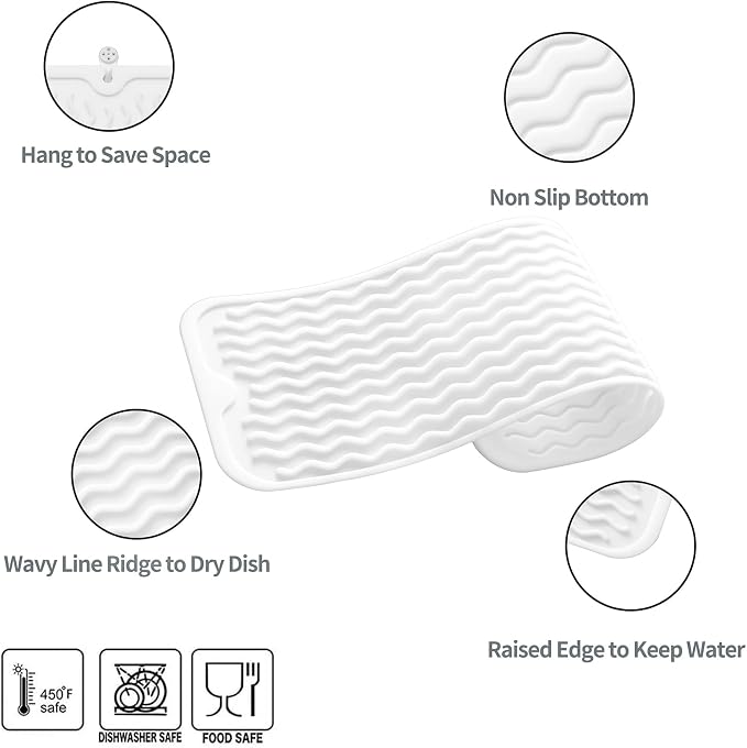 Silicone Dish Drying Mat for Multiple Usage, Easy clean, Eco-friendly, - Image 3