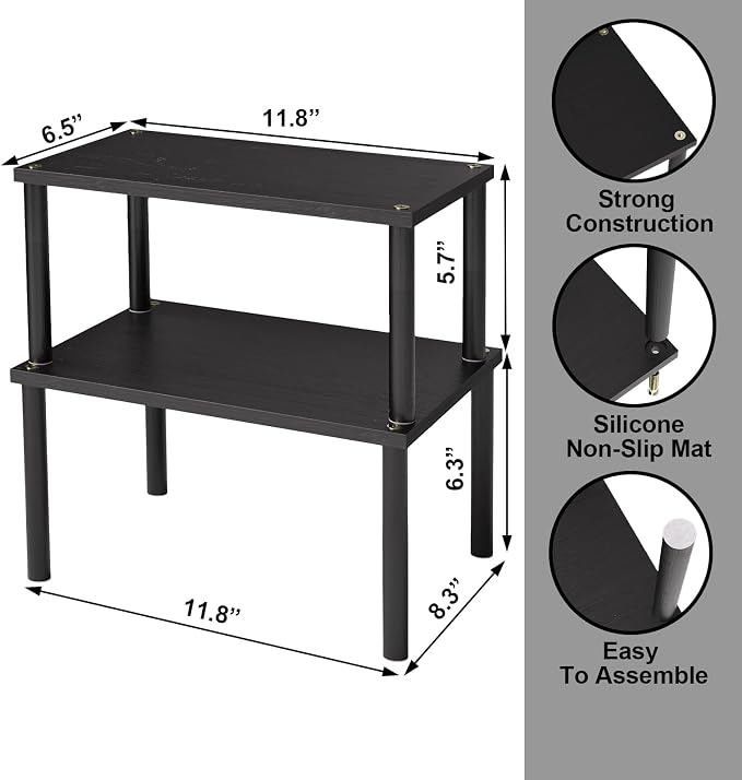 Cabinet Organizer Shelf, Kitchen Counter Shelves, Bamboo Spice Rack Countertop - Image 6