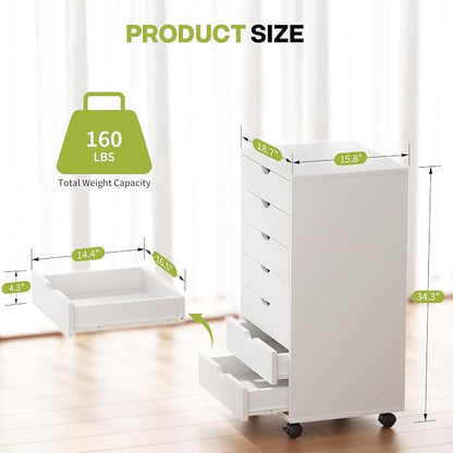 7 Drawer Chest, Storage Cabinet Dressers - Image 3