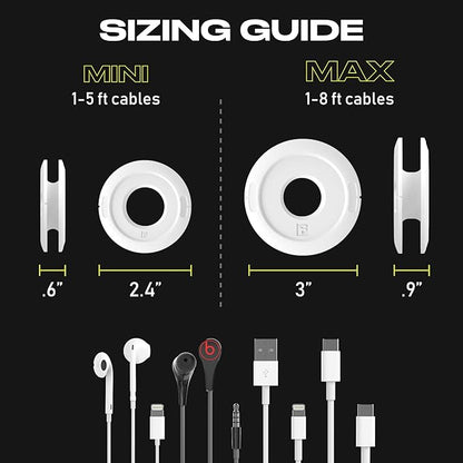 Side Winder Mini and Max Headphone, Earbud and Charging Cable Winder and - Image 2