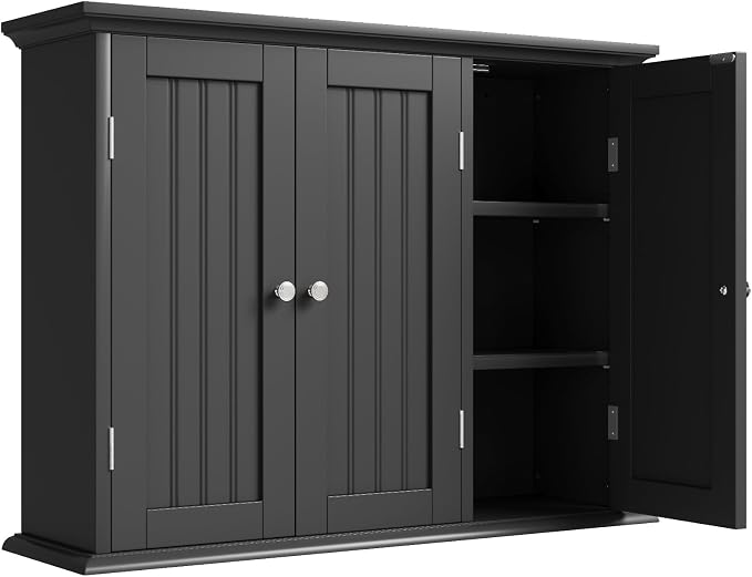 ChooChoo Laundry Cabinet with 3 Doors and Adjustable Shelves | 9.06"D x 31.1"W by ChooChoo