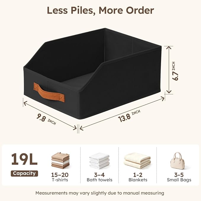 Homsorout Fabric Storage Bins for Organizing - Image 8