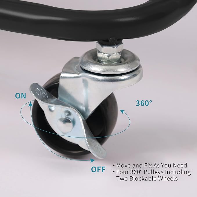 Metal Rolling Cart, 3-Tier Metal Rolling Cart - Image 4