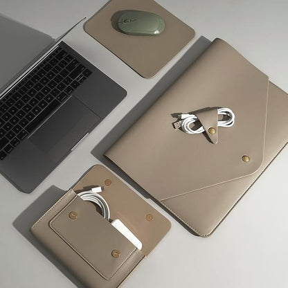 PU Leather Laptop Sleeve Compatible - Image 3
