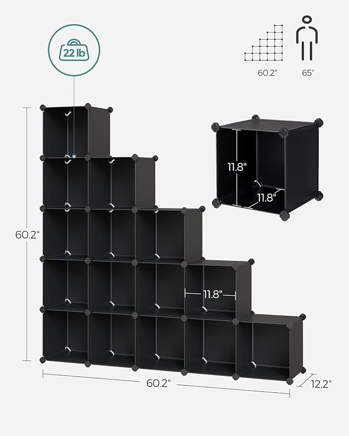 SONGMICS Cube Storage Organizer, Closet Organizers and Storage, Room - Image 3